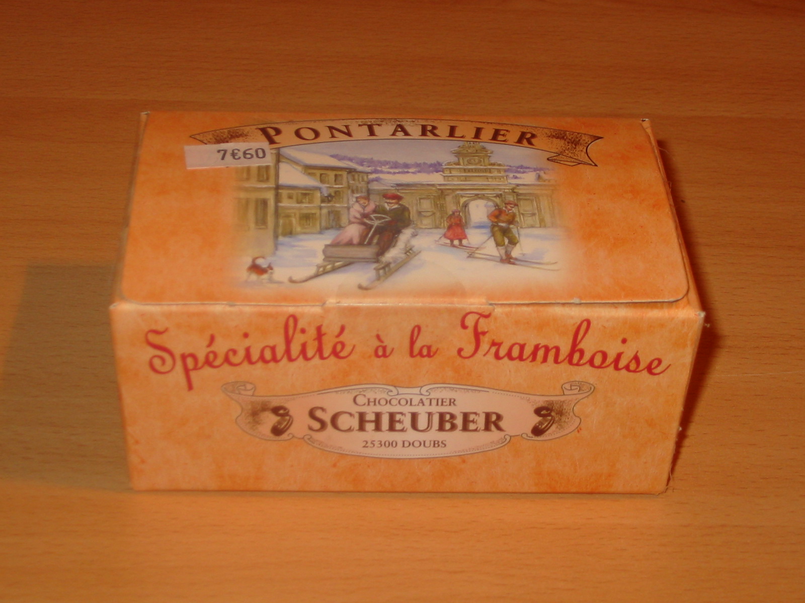 boules chocolat � la framboise 125 g