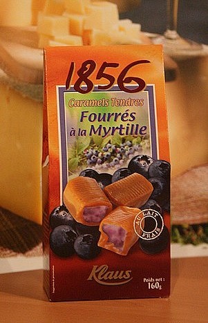 Caramels tendres - myrtille