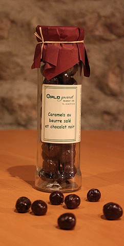 Caramels au beurre sal� et au chocolat noir