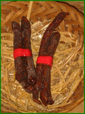 Fagot de trois saucisses fum�es