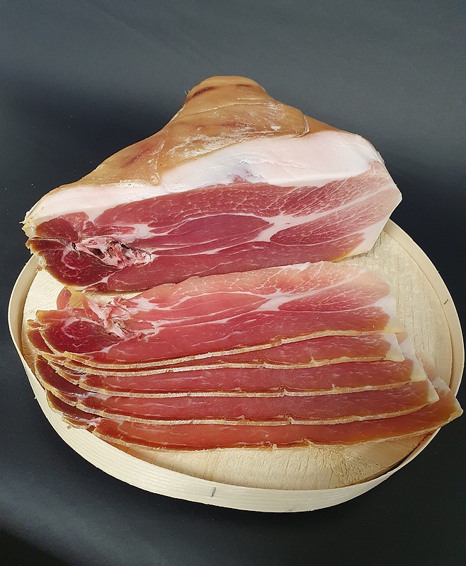 Jambon sec du Jura, fumé et sans os - Salaisons Thaurin